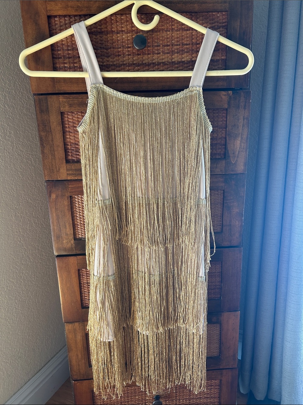 Gold Flapper Fringe Dress